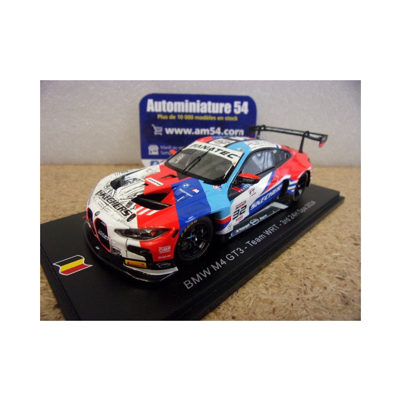 2024 BMW M4 GT3 Team WRT n°32 Vanthoor - van Der Linde - Weerts 3rd 24H Spa SB780 Spark Model