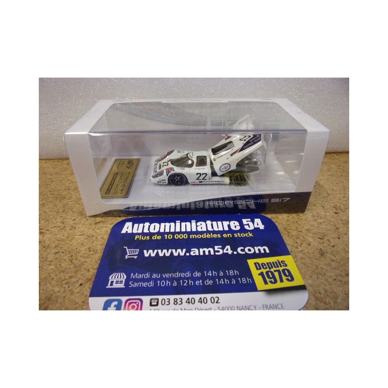 1971 Porsche 917 n°22 1st Winner Le Mans CWB64-T002-LMW22 Tarmac Works Ixo Models
