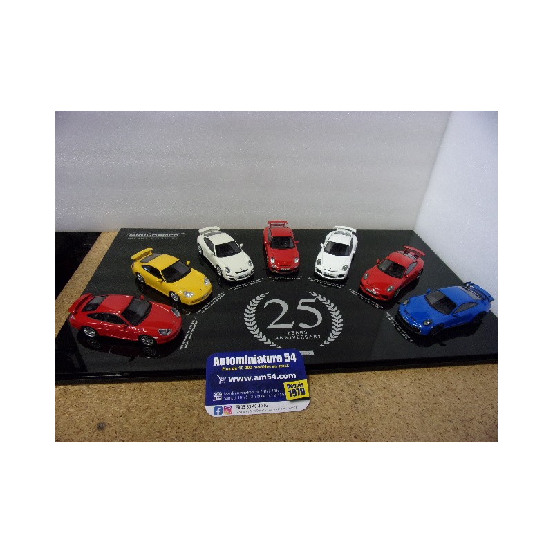 Set 7 Porsche 911 GT3  25th Anniversary 412067025 Minichamps