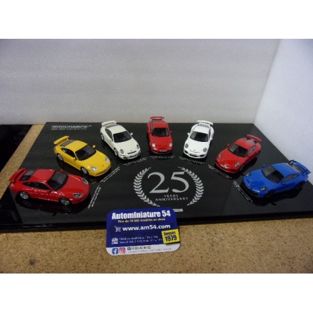 Set 7 Porsche 911 GT3  25th Anniversary 412067025 Minichamps