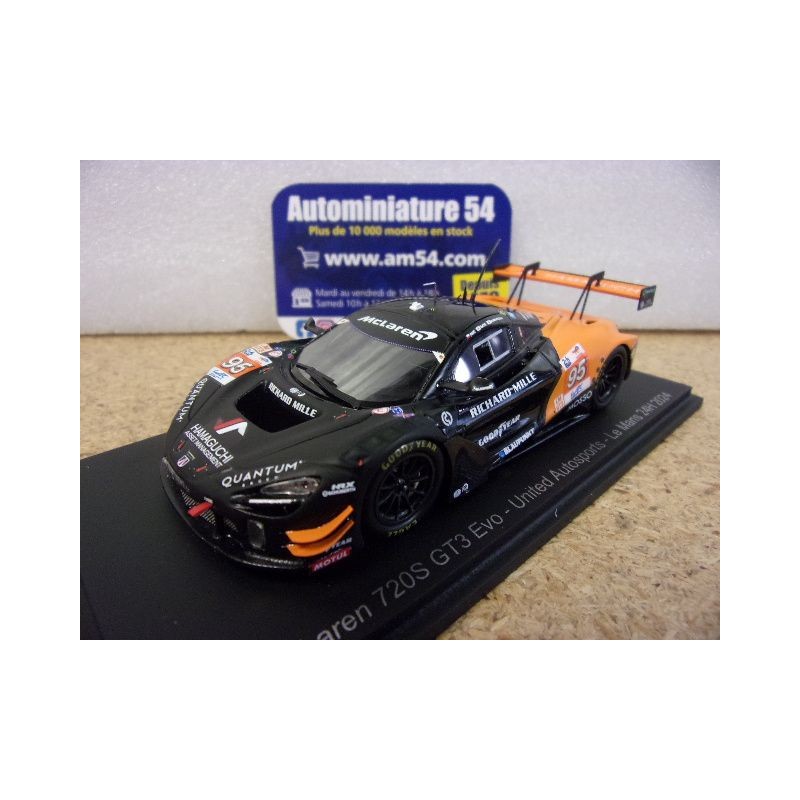 2024 McLaren 720S GT3 Evo United n°95 Sato - Hamaguchi - Pino Le Mans S9162 Spark Model