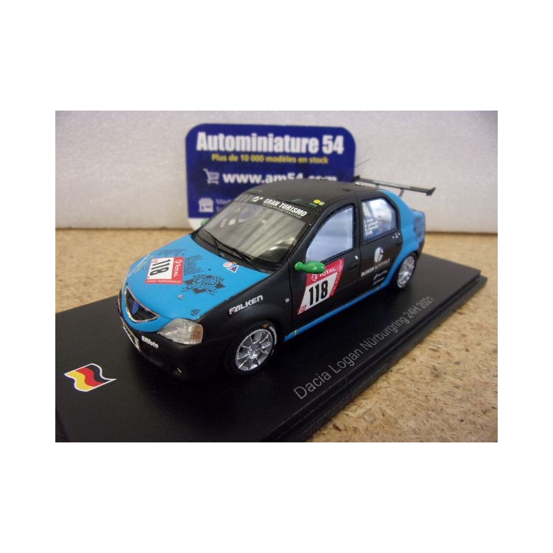 2021 Dacia Renault Logan n°118 24h Nurburgring SG781 Spark Model