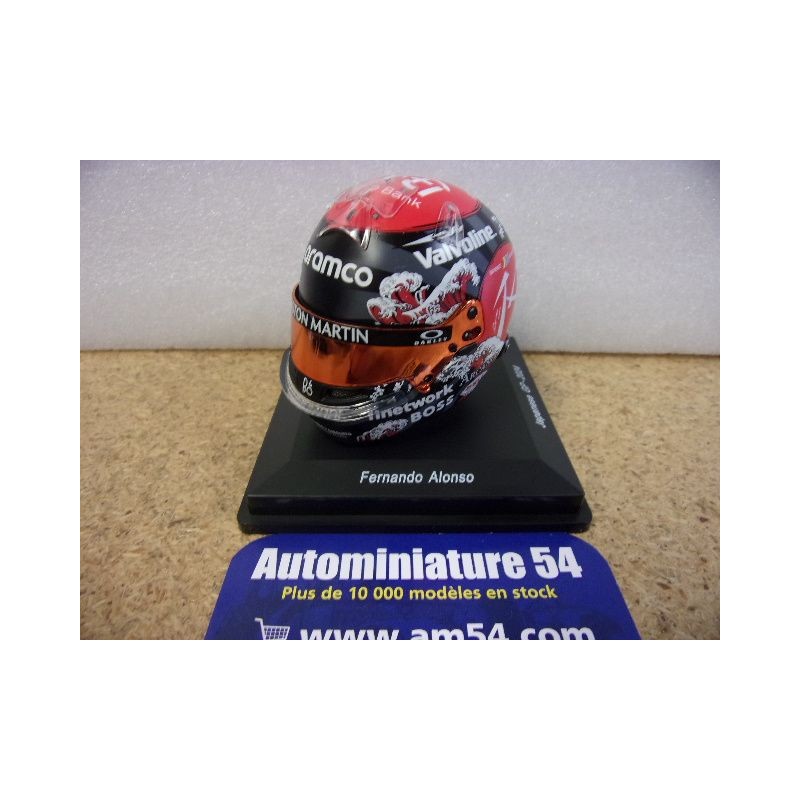 2024 Casque Fernando Alonso Aston Martin Japanese GP 1/5 5HF178 Spark Model