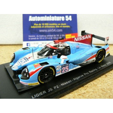 2016 Ligier JS P2 Nissan Algarve Munemann - Hoy - Pizzitola n°25 LMP2 Le Mans S5110 Spark Model