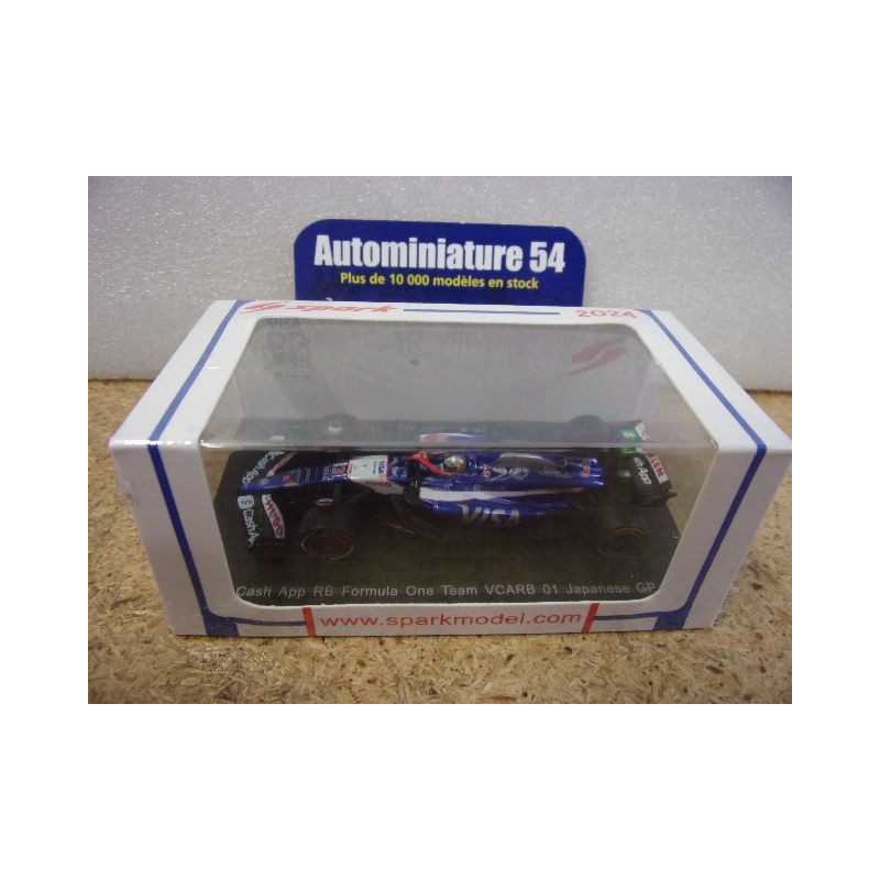 2024 Cash App Racing Bull VCARB01 n°3 Daniel Ricciardo Japanese GP Y372 Spark Model Sparky 1.64