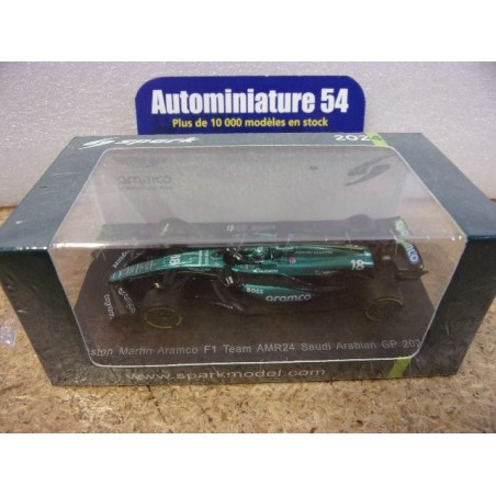 2024 Aston Martin AMR24 n°18 Lance Stroll Saudi Arabian GP Y381 Spark Model Sparky 1.64