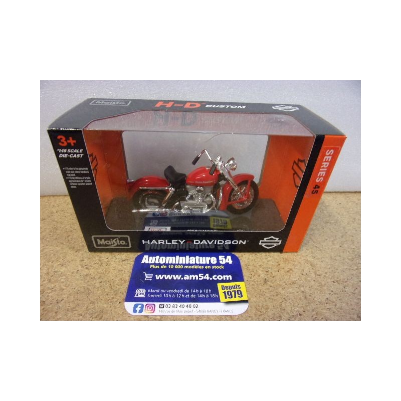 Harley Davidson K Model Red 1952 39360-24911 Maisto 1/18