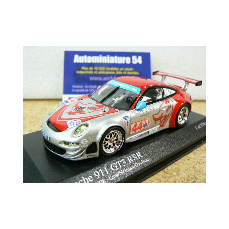 2008 Porsche 911 - 997 GT3 RSR Flying Lizard 12h Sebring n°44 400087844 Minichamps