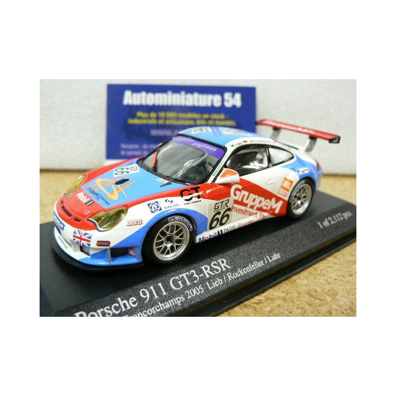 2005 Porsche 911 - 996 GT3 RSR n°66 24h SPA Winner 1st GT2 400056466 Minichamps