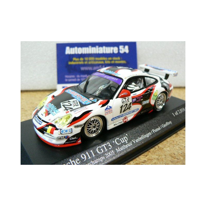 2005 Porsche 911 - 996 GT3 Cup n°124 24h SPA 400056466 Minichamps