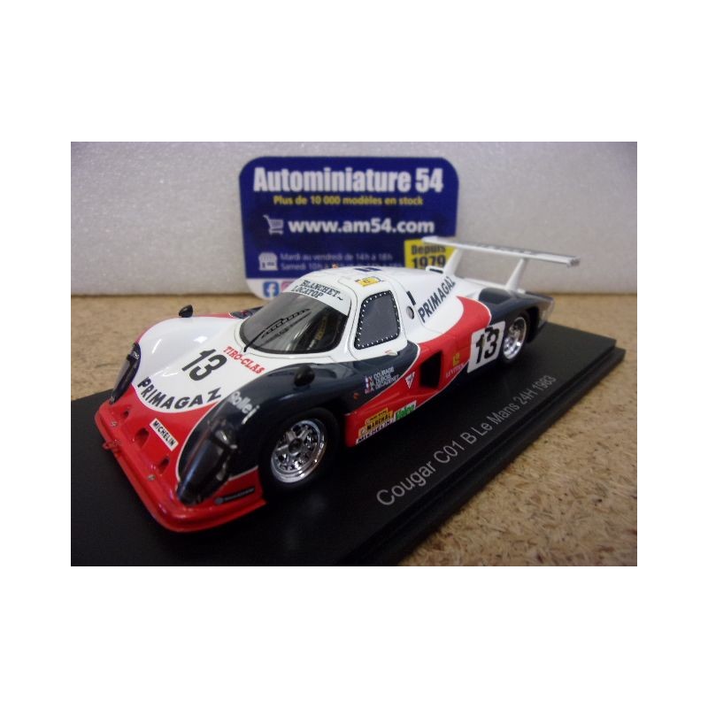 1983 Cougar C01 n°13 Courage - De Cadenet - Dubois Le Mans S9500 Spark Model
