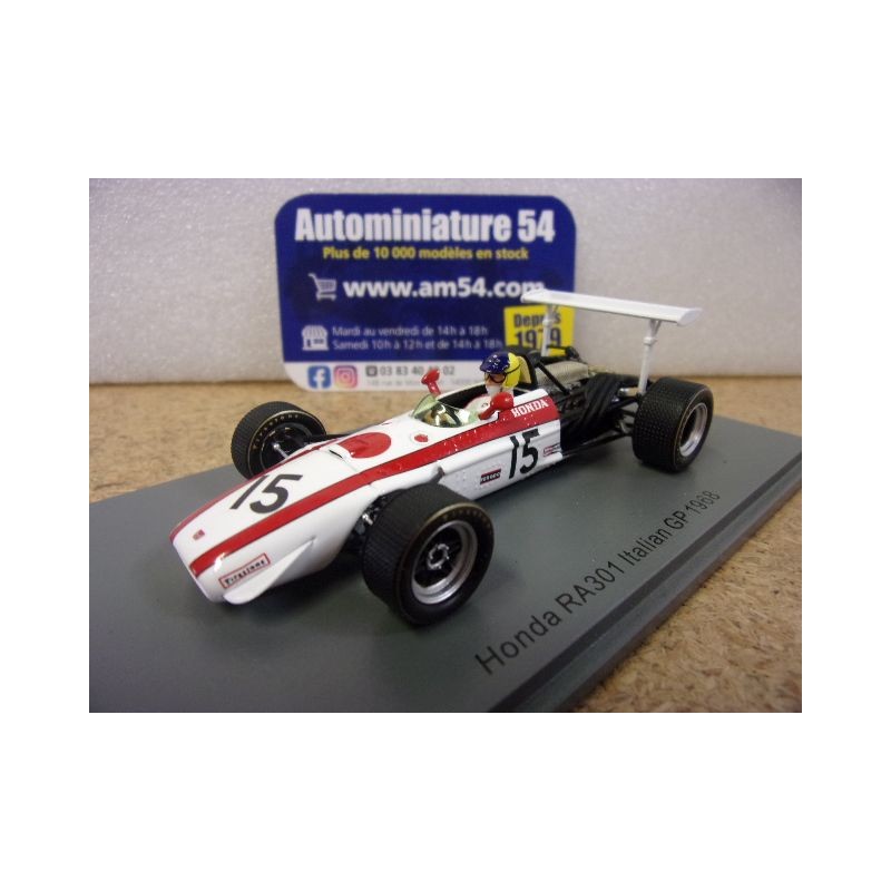 1968 Honda RA301 n°15 David Hobbs Italian GP S6225 Spark Model