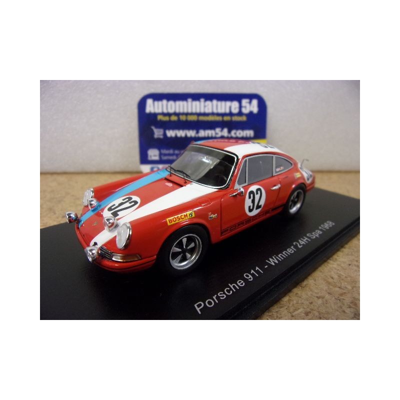 1968 Porsche 911 Kauhsen - Kelleners - Kremer 1st Winner 24h SPA 43SPA1968 Spark Model
