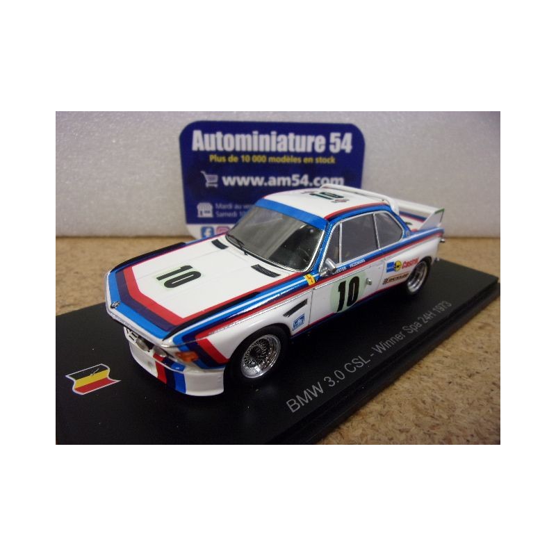 1973 BMW 3.0 CSL n°10 Quester - Hezemans 1st Winner 24h SPA 43SPA77 Spark Model