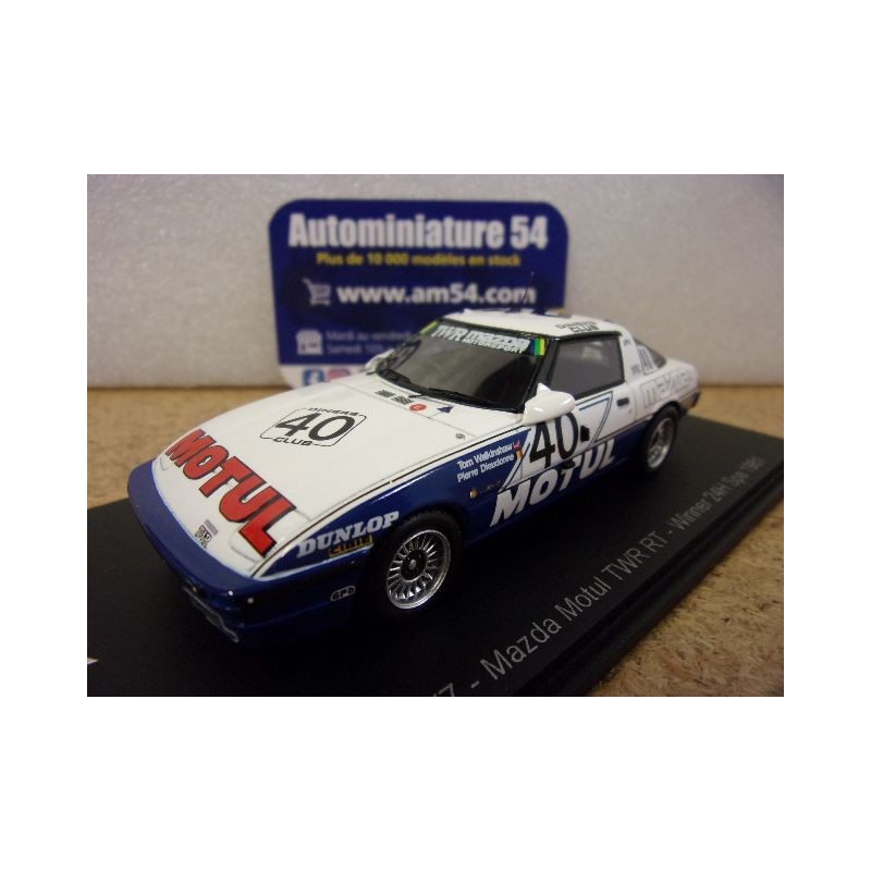 1981 Mazda RX7 TWR n°40 Dieudonné - Walkinshaw 1st Winner 24h Spa 43SPA1981 Spark Model