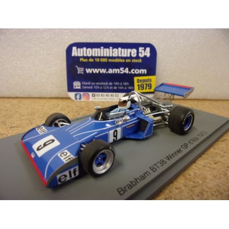 1972 Brabham BT38 n°9 Jean Pierre Jaussaud 1st Winner Albi F2 GP F2005 Spark Model