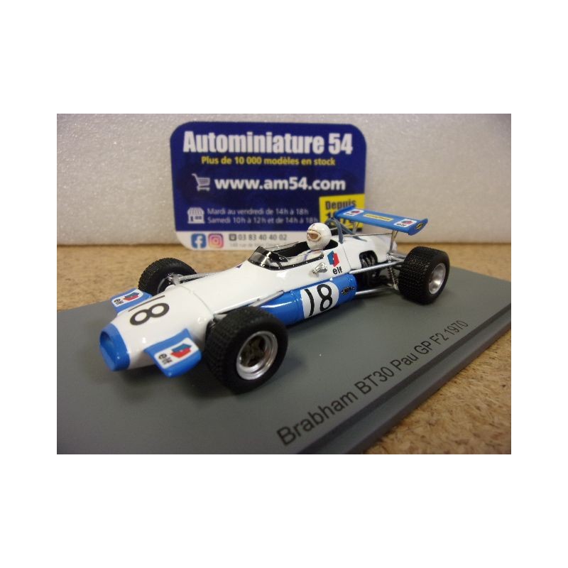 1970 Brabham BT30 n°18 Jack Brabham 1st Winner Pau F2 GP F2006 Spark Model