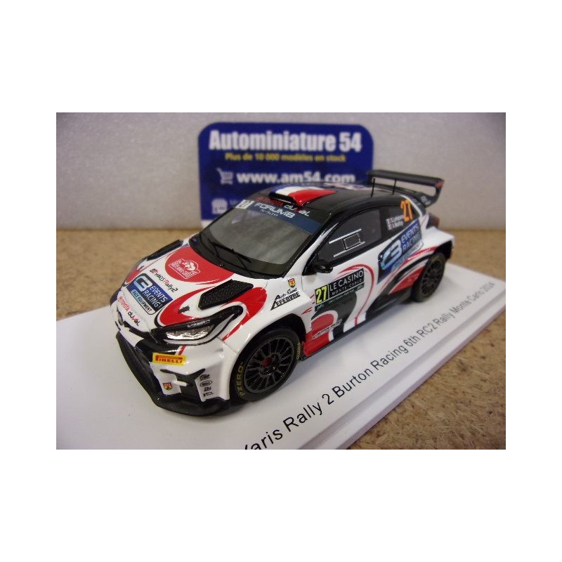 2024 Toyota GR Yaris Rally2 n°27 Lefevre - Malfoy 6th RC2 Monte Carlo S6862 Spark Model