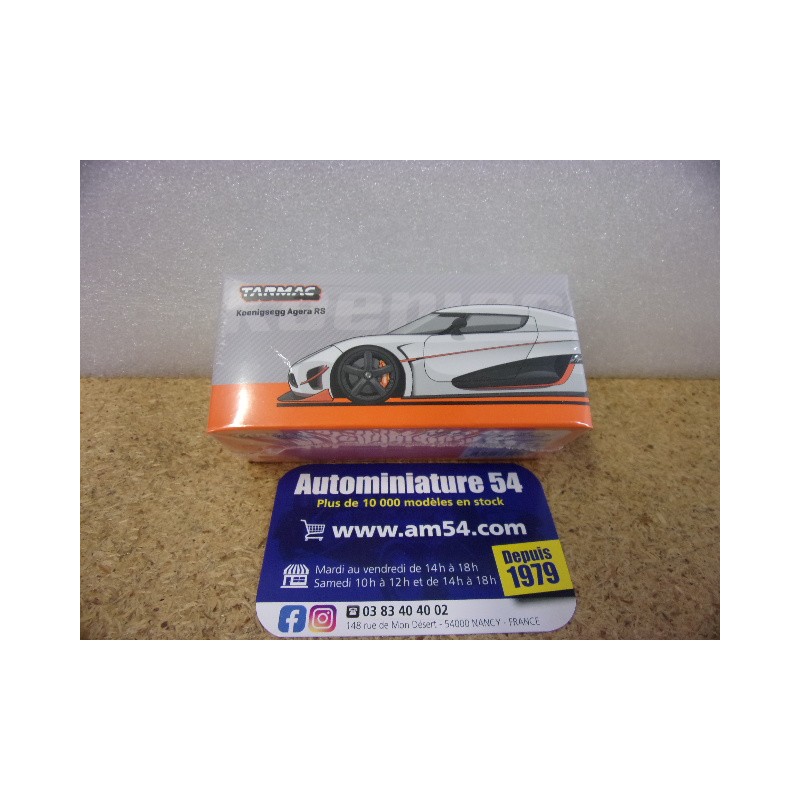 Koenigsegg Agera RS Moon Silver - Black T64G-TL005-MS Tarmac Works