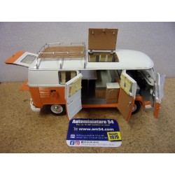 Volkswagen T1 Camping Bus  Orange - Blanc 45003800 Schuco