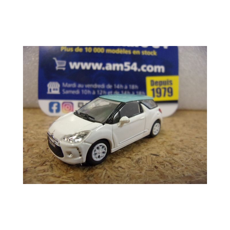Citroen DS3 2010 Blanc Bleu 155254 Norev 1/87
