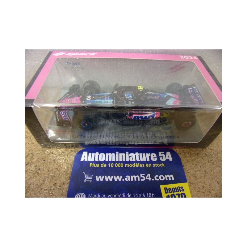 2024 Alpine BWT F1 Team A524 n°10 Pierre Gasly 3rd Brazilian GP S9552 Spark Model