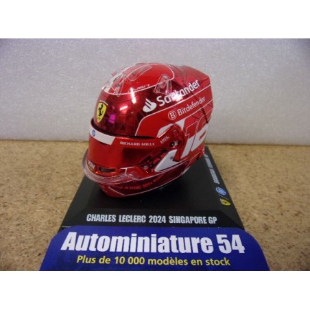 2024 Casque Charles Leclerc Ferrari Singapore 1/5 LSHEL006 Spark Model