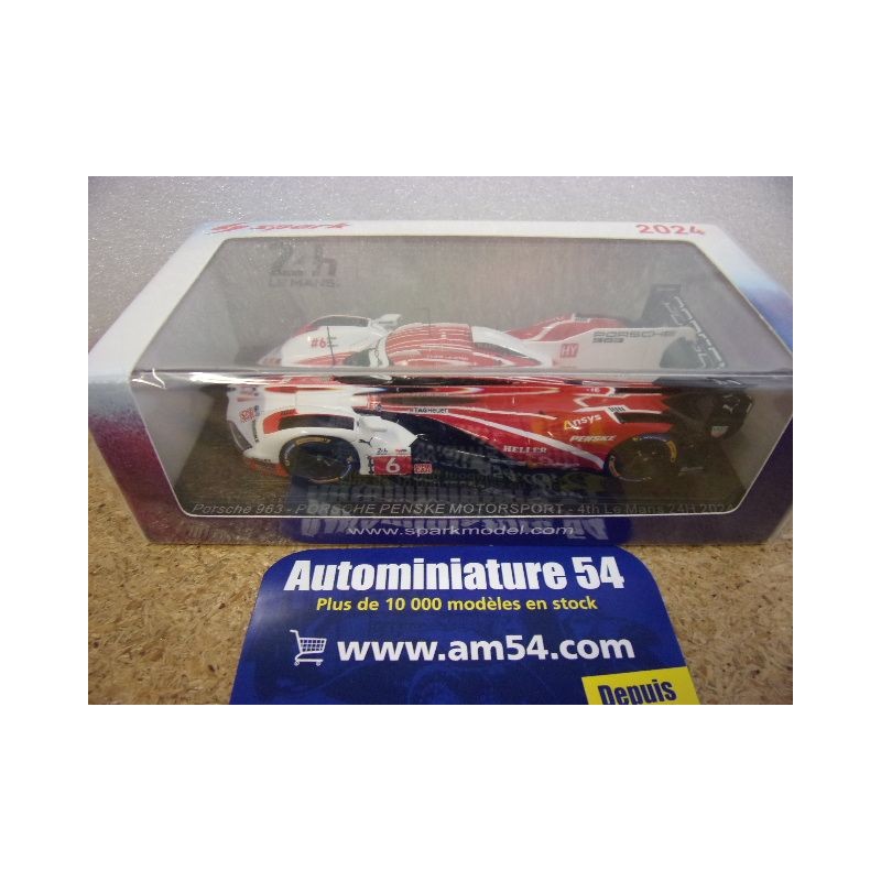 2024 Porsche 963 Penske n°6 Estre - Lotterer - Vanthoor Le Mans S9114 Spark Model
