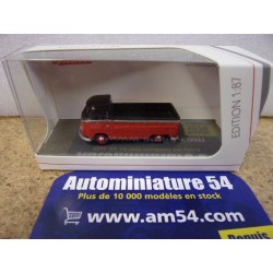 Volkswagen T1 Bus Combi pick up Red - Black 452677800 Schuco