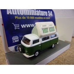 Volkswagen T2a Camping Bus Green - white 4526779 Schuco 1-64