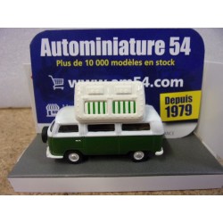 Volkswagen T2a Camping Bus Green - white 4526779 Schuco 1-64