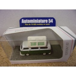 Volkswagen T2a Camping Bus Green - white 4526779 Schuco 1-64