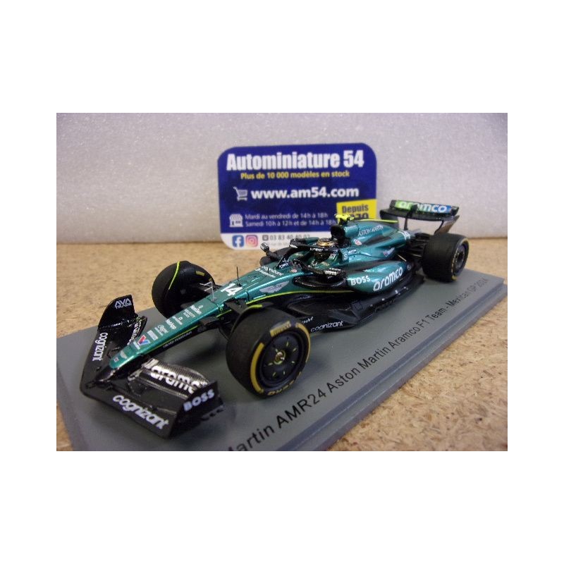 2024 Aston Martin AMR24 n°14 Fernando Alonso Mexican GP S9553 Spark Model