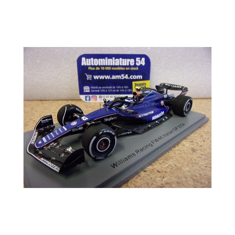 2024 Williams FW46 n°43 Franco Colapinto Italian GP S9564 Spark Model