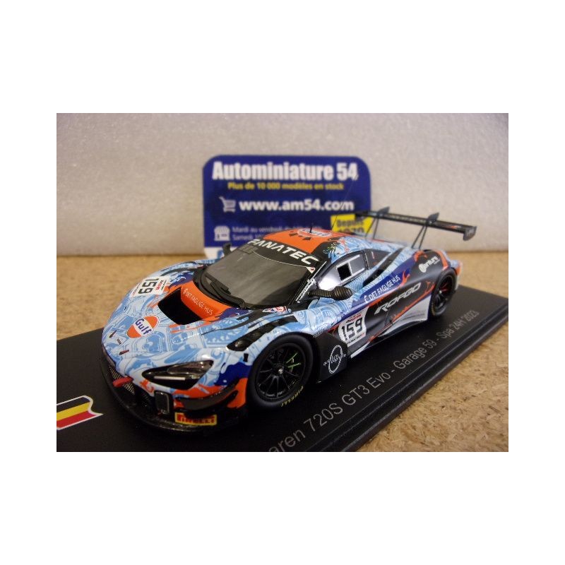 2023 McLaren 720S GT3 Garage 59 n°159 24 H Spa SB735 Spark Model