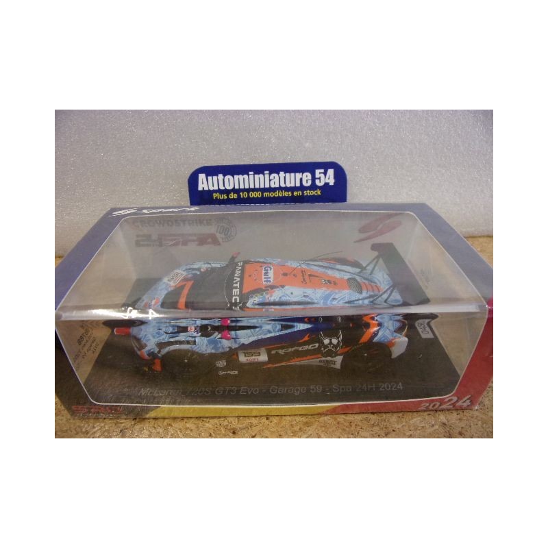 2024 McLaren 720S GT3 Garage 59 n°159 24 H Spa SB788 Spark Model