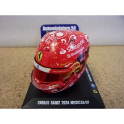 2024 Casque Carlos Sainz Mexican GP Ferrari 1/5 LSHEL007 Spark Model