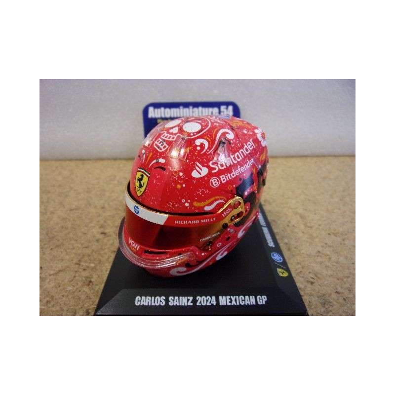 2024 Casque Carlos Sainz Mexican GP Ferrari 1/5 LSHEL007 Spark Model