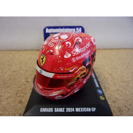 2024 Casque Carlos Sainz Mexican GP Ferrari 1/5 LSHEL007 Spark Model