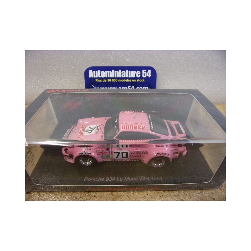 1981 Porsche 934 n°70 Perrier - Bertapelle - Salam Le Mans S9846 Spark Model