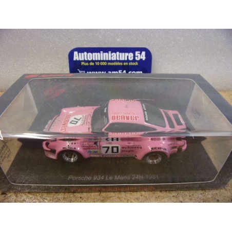 1981 Porsche 934 n°70 Perrier - Bertapelle - Salam Le Mans S9846 Spark Model