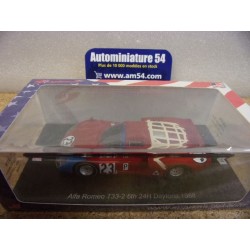 1968 Alfa Roméo T33-2 n°23 Andretti - Bianchi 6th 24h Daytona US378 Spark model