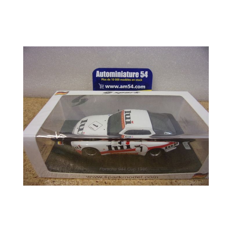 1986 Porsche 944 Cup n°1 Jurgen Mass SG627 Spark Model