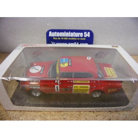 1972 Mercedes - Benz 300 SEL 6.8 AMG n°1 Heyer - Betzler 24H Nurburgring SG940 Spark Model