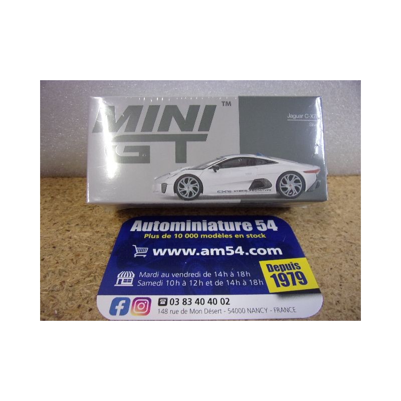 Jaguar C-X75 Prototype Silver MGT00960 True Scale Models Mini GT