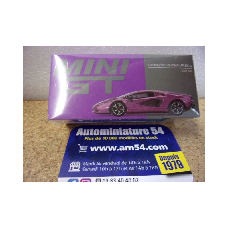 Lamborghini Countach LPI 800-4 Viola 30th MGT00865 True Scale Models Mini GT