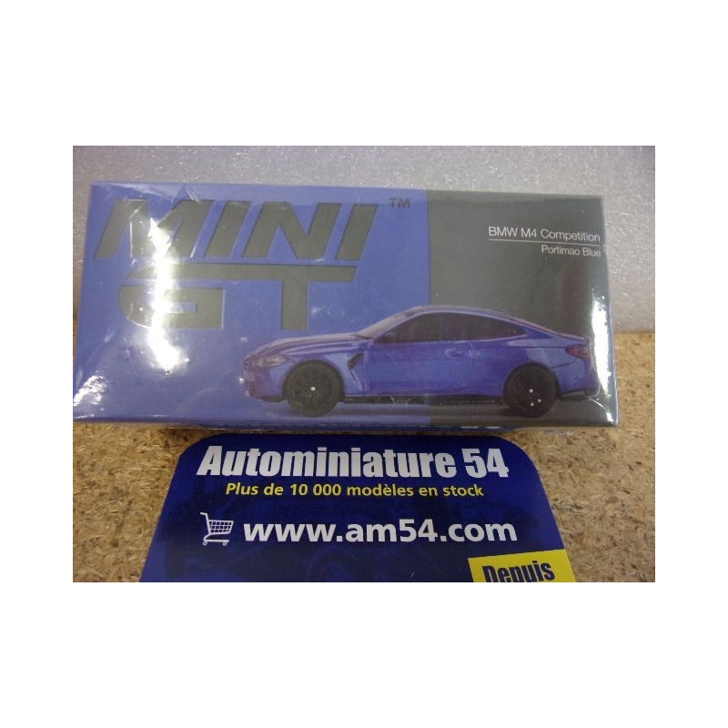 BMW M4 Compétition Portimao Blue MGT00845 True Scale Models Mini GT