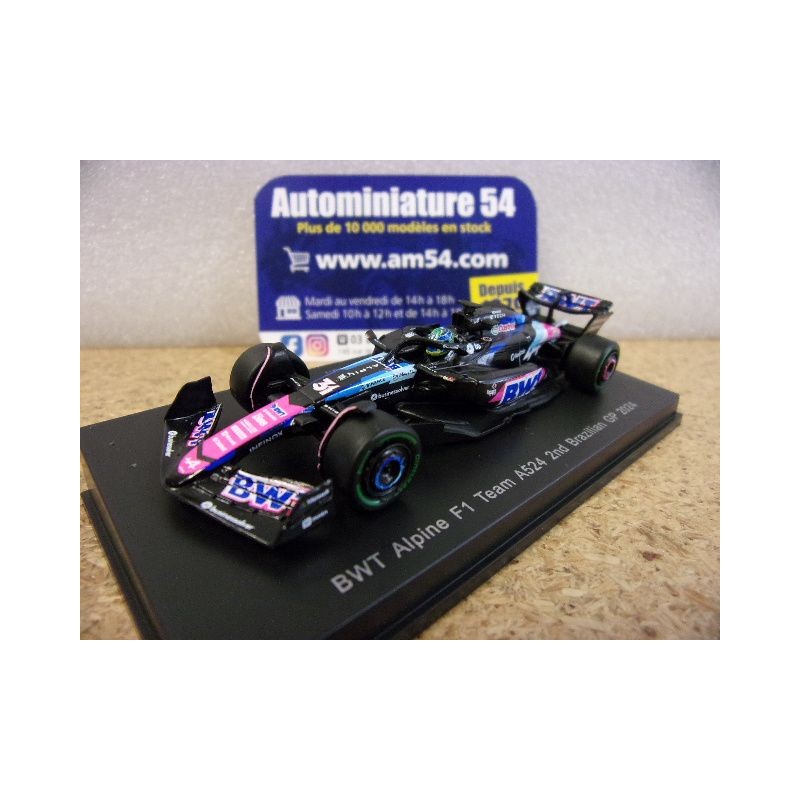 2024 Alpine A524 BWT n°31 Esteban Ocon 2nd Brazilian Y412 Spark Model Sparky 1.64