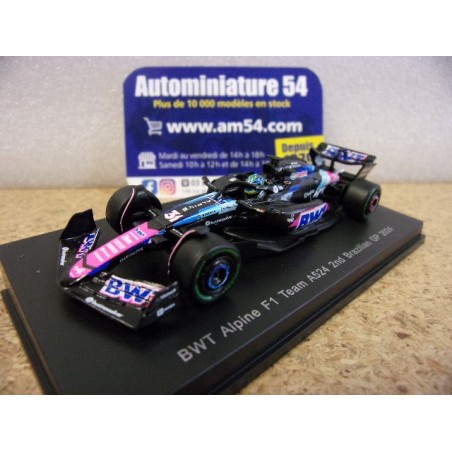 2024 Alpine A524 BWT n°31 Esteban Ocon 2nd Brazilian Y412 Spark Model Sparky 1.64