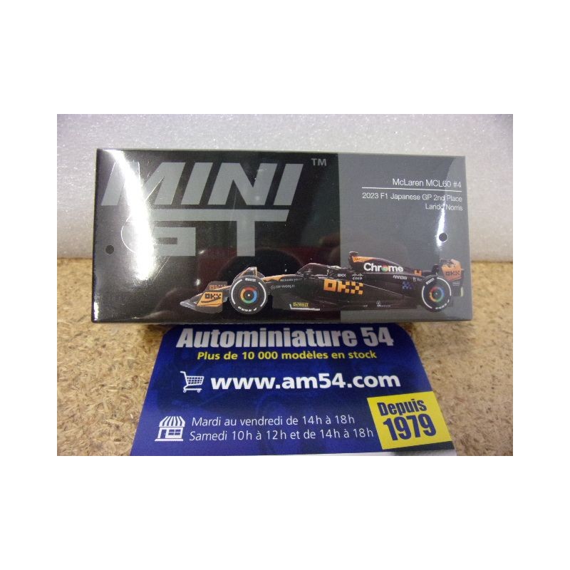 2023 McLaren n°4 Lando Norris 2nd Japanese GP MGT00767 True Scale Models Mini GT